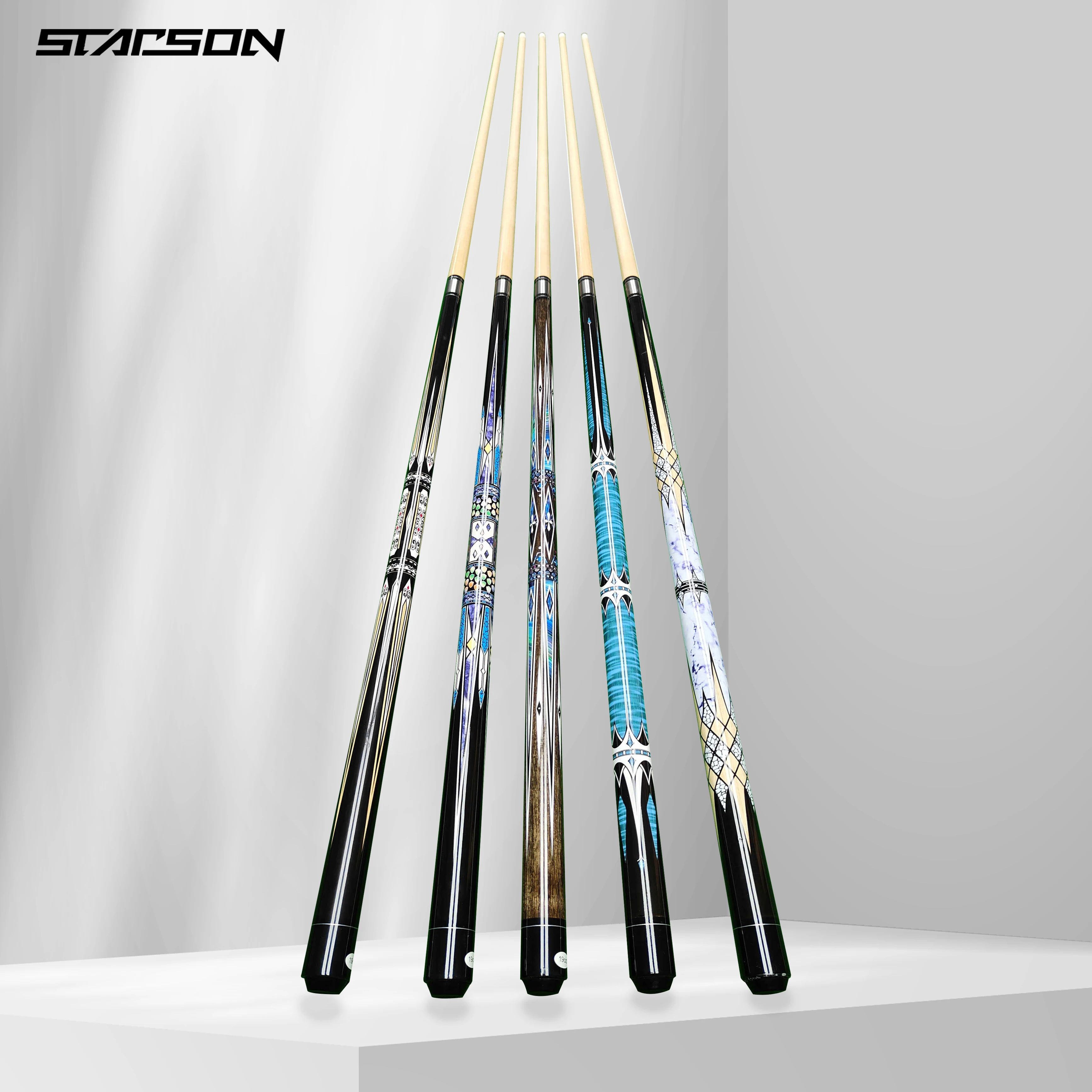 Factory Wholesale Americanstyle Pool Cue Shaft 13mm Colorful Diamond