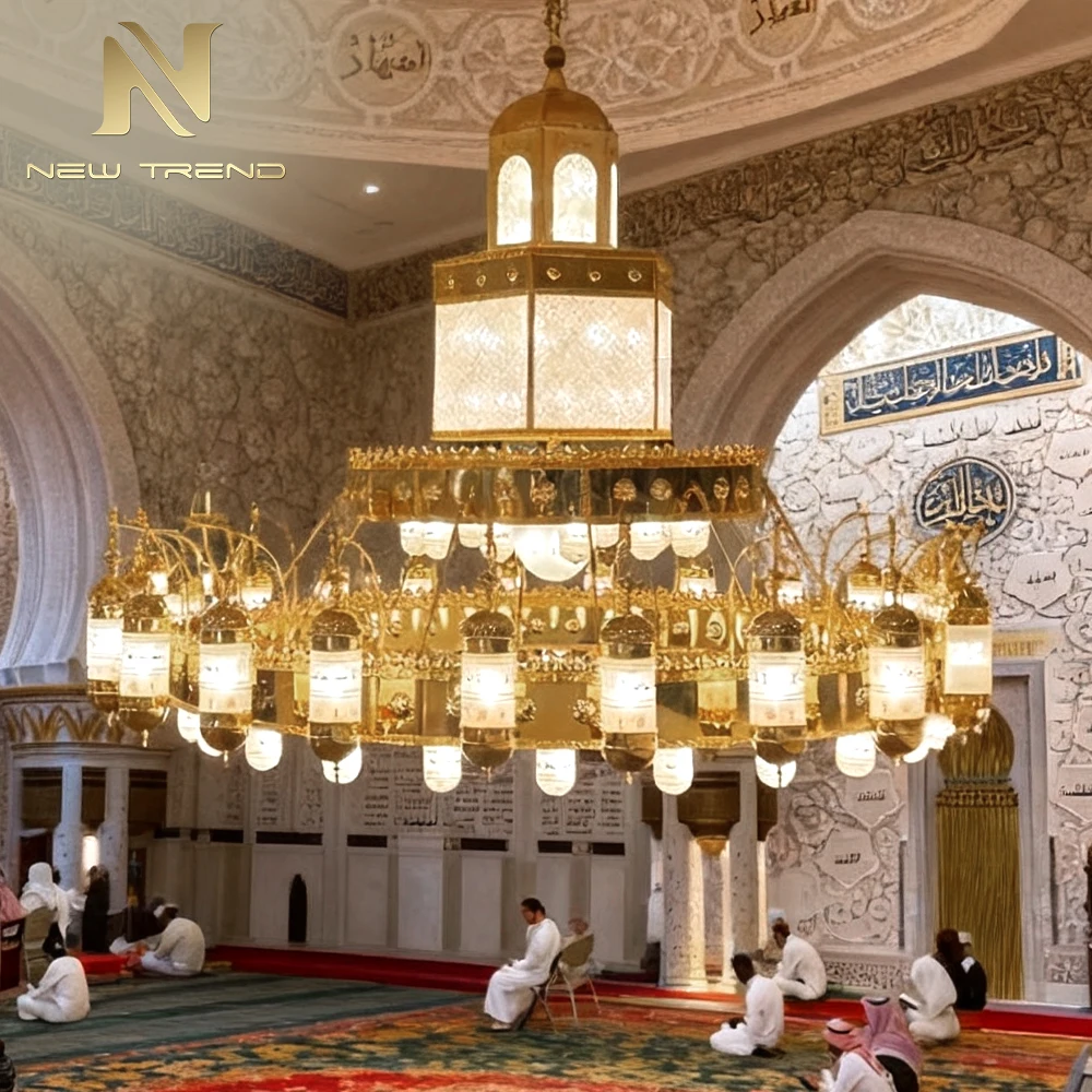 cpl-002 Bespoke Large Mosque Chandelier – Grand Islamic LED Lighting for Masjid Prayer Hall