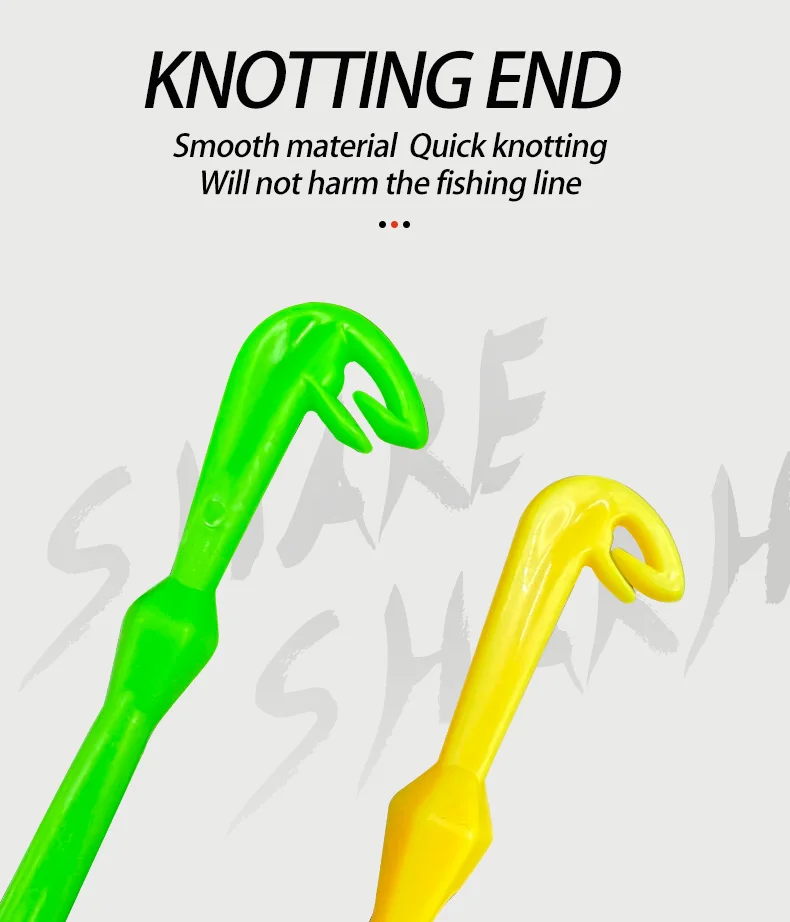 Fishing Line Knot Tying Tool Doubleheaded Needle Hand Metal Fishing