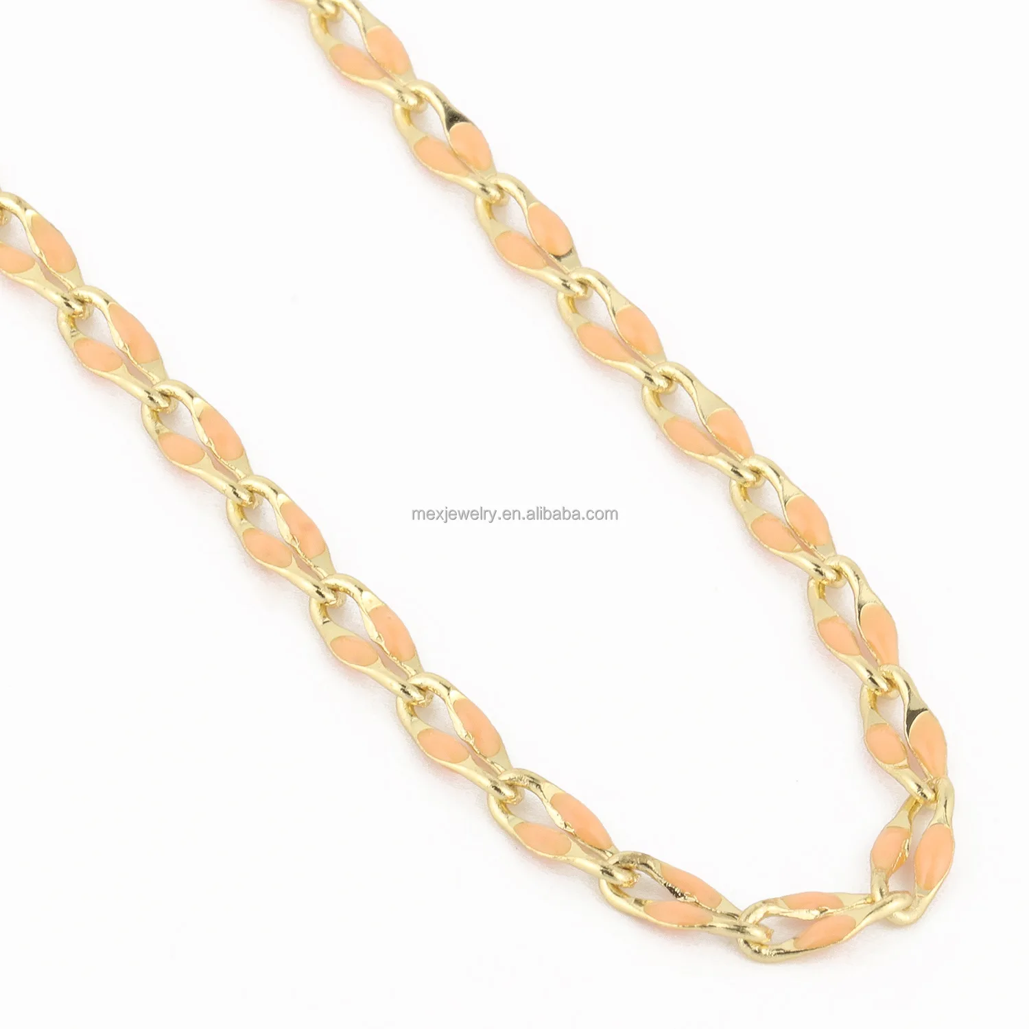 Custom Diy Jewelry Chains Lips Necklace Waterproof Gold Plated Coloured