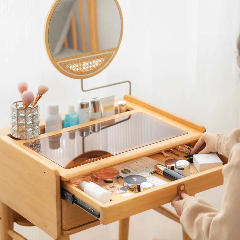 Space Saving Factory Price Dressing Table with Vanity Mirror