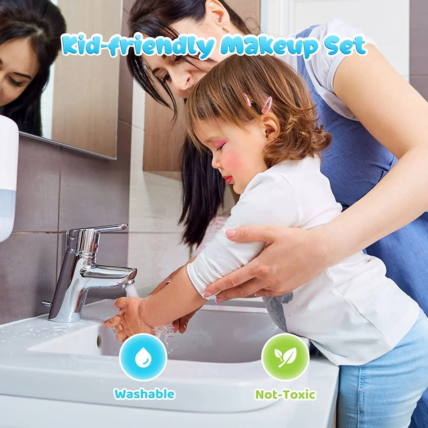 Натуральный макияж игрушки для девочек моющийся набор макияжа детей красоты подарок тени век помада Жидкая основа лак