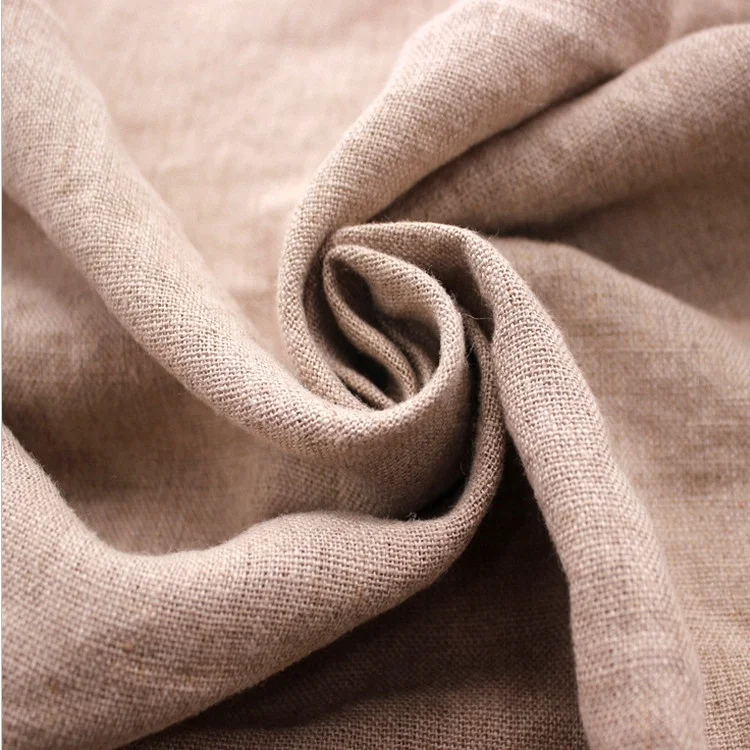 In Stock Wholesale Breathable Soft 14s 170 Gsm Organic Pure 100 Linen