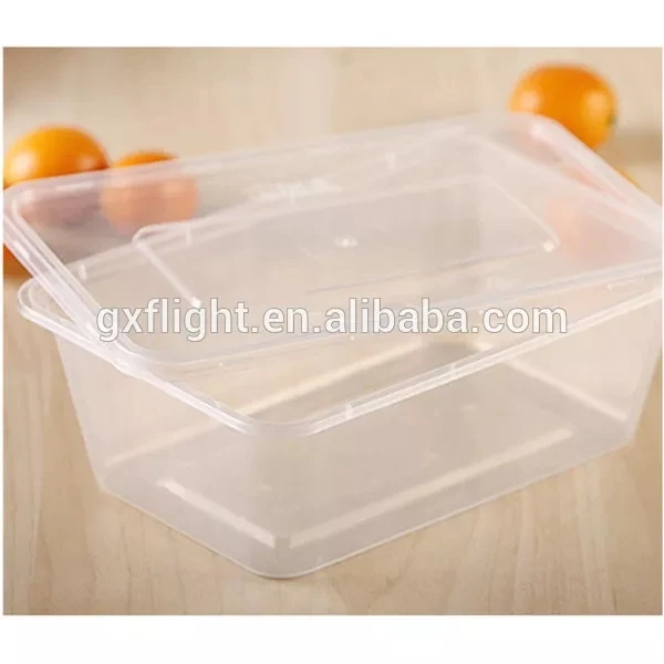 Microwavable Plastic Container Rectangular 700ml – Biz Asia