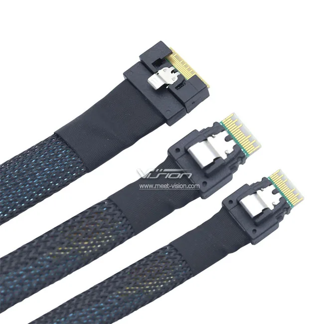 MCIO Slimsas 8i to 2xsff8654 Y-Cable - 24gbps Data Transfer