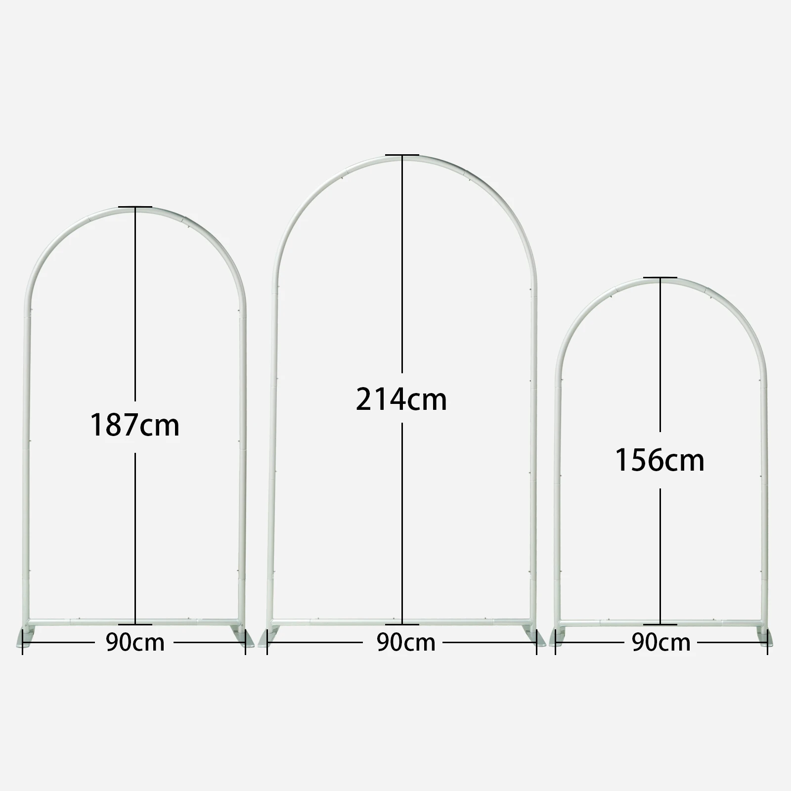 3PCS Set Arch Backdrop Stands Aluminium Frames for wedding party decoration backdrop