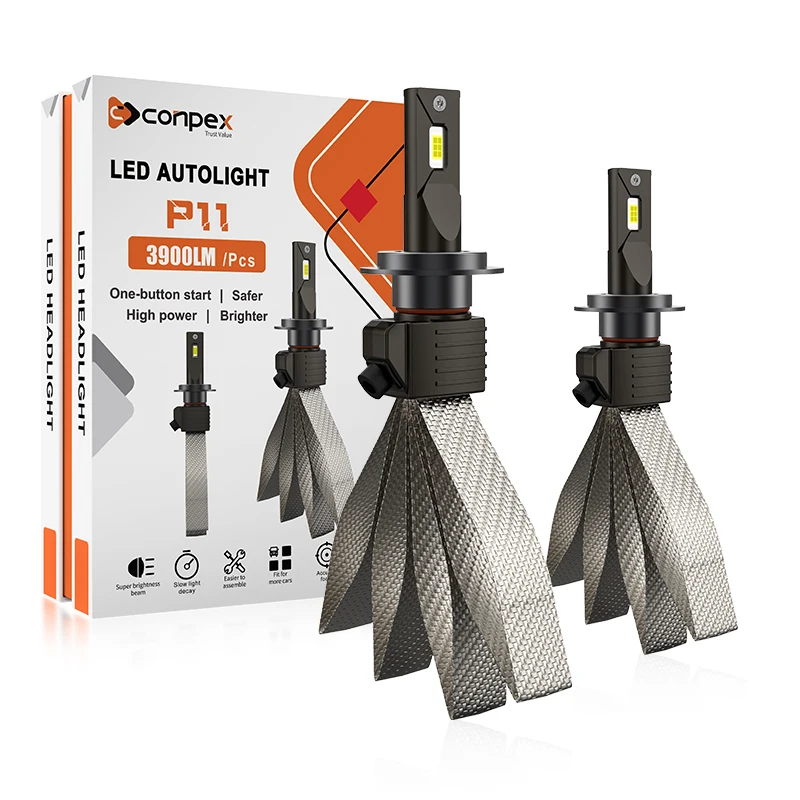 OEM & ODM система освещения автомобиля безвентиляторная медная трубка полоса охлаждения H11 автомобильные лампы для автомобильных светодиодных