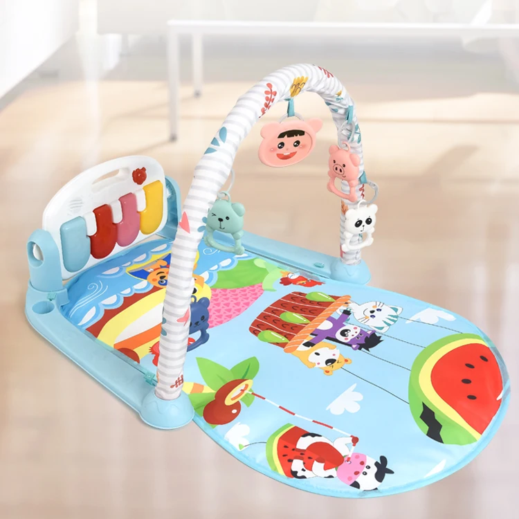 Tummy Time Mat Activity Center Jouet With Mirror for Baby Toys 3-6