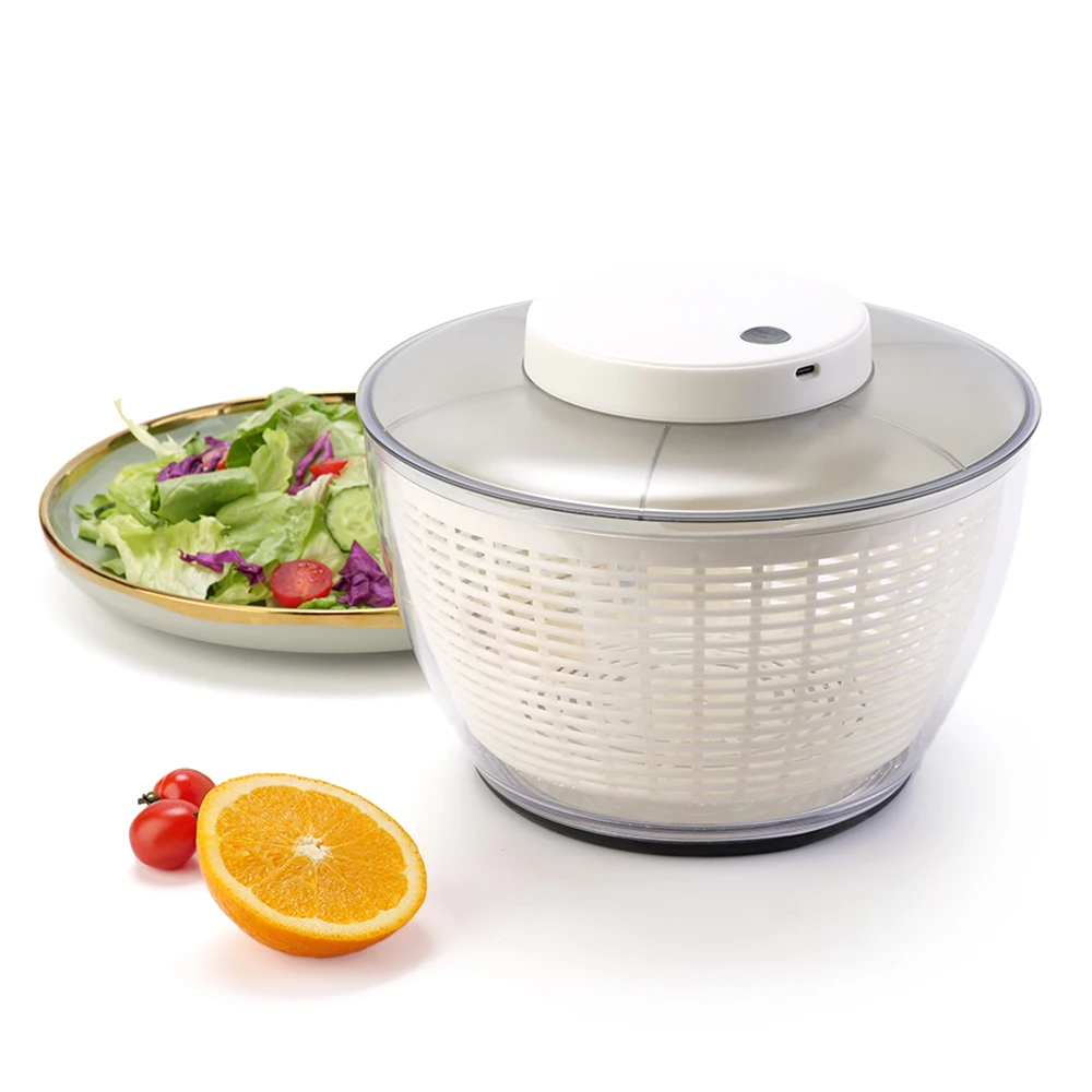 Лидер продаж многофункциональный электрический Спиннер для салата и измельчитель лука кухонные Пластиковые лезвия овощные инструменты с миской
