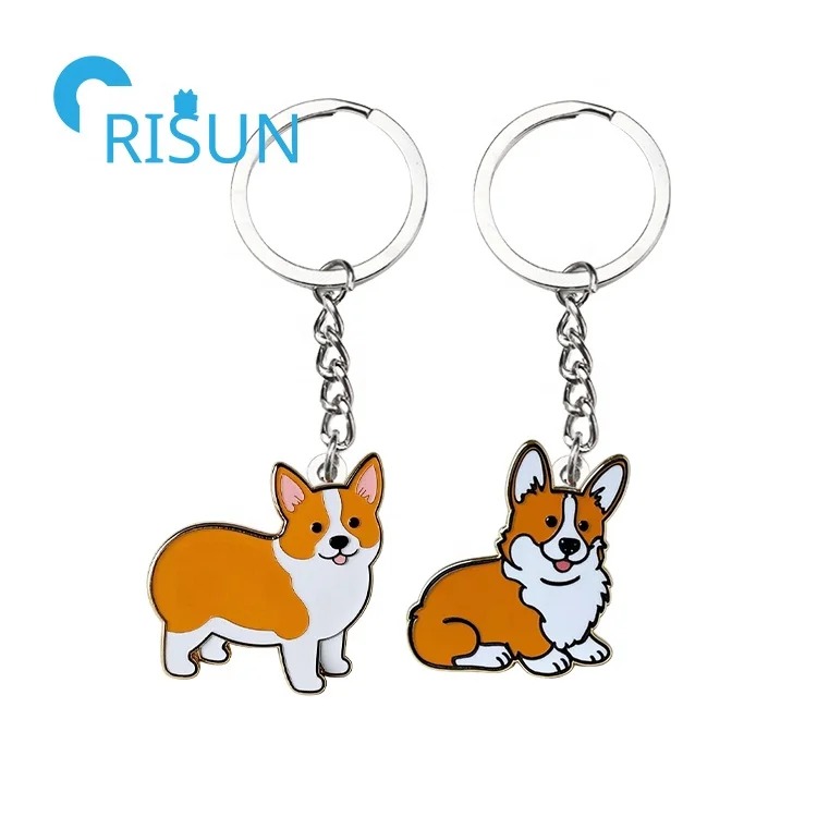 Custom Keyrings Corgi Keyring Personalized Corgi Keychain Gift For