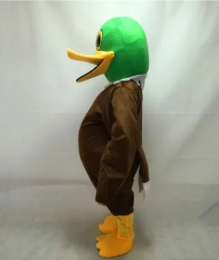 Funtoys Cute Brown Mallard Duck With Green Head Mascot Costume for Adult Cartoon Animal Cosplay for Animal Carnival