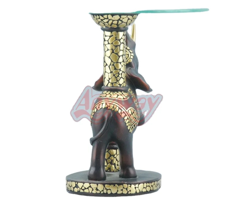 Elephant Base Coffee Table Indoor Ornament Tea Table