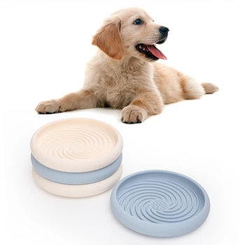 Modern Silicone Pet Dog Lick Slow Eating Bowl Stop Gulping Take It Easy Dishwasher Safe Slow Feeder Dog Puzzle Feeder Bowl