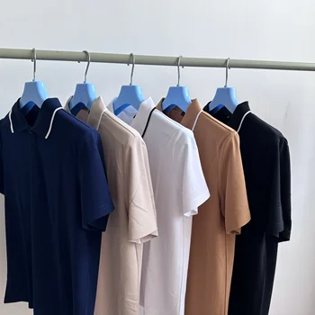 Exquisite Polo Shirt Short Sleeved Men's Summer Thin Half Sleeved Loose Casual Lapel Top T-shirt