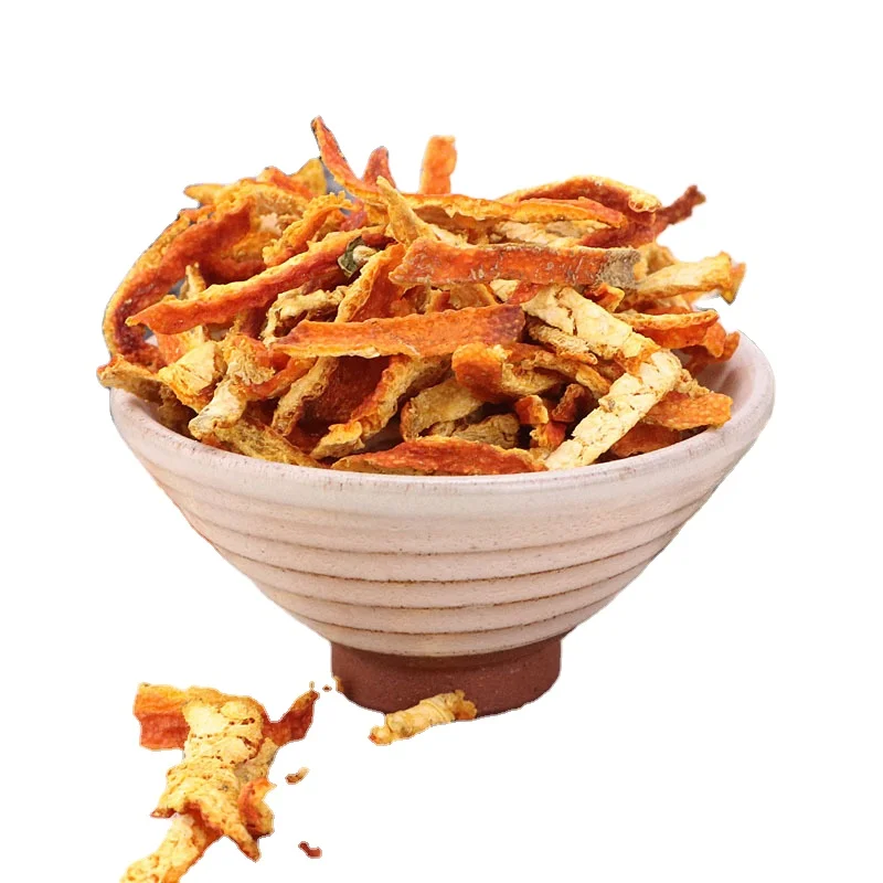 healthy and natural dried cut orange peel tangerine peel beauty