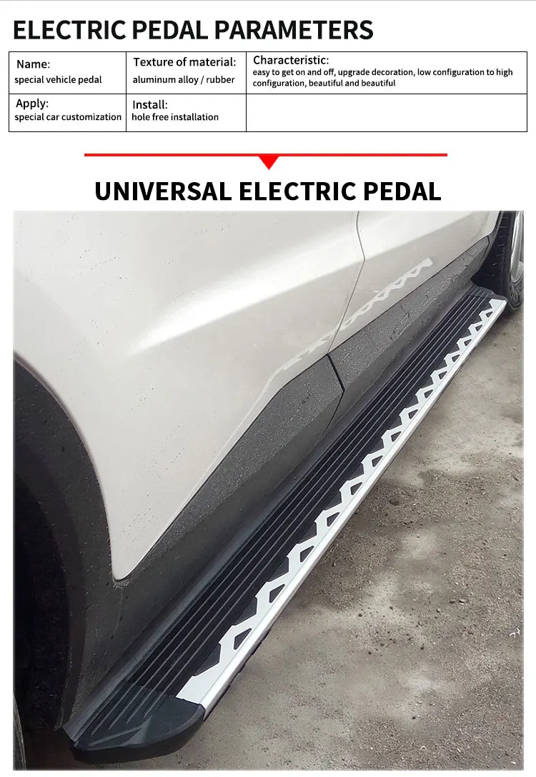 Factory Wholesale Car Side Doors Accessories for Hyundai IX25 IX35 IX45 SANTAFE TUCSON L PALISADE Fixed Running Boards details
