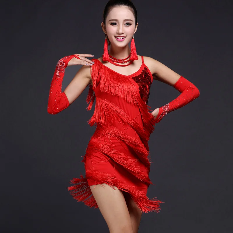 Women's Sequins Tassel Dance Costume - Buy Dance Costume,Women's Dance ...