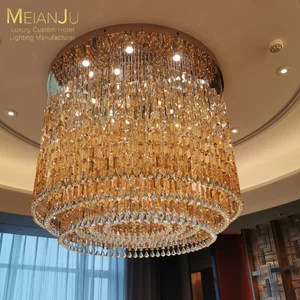 Luxury Textured Art Sculptural Suspension Light Custom Classic Decor Chandelier for Hotel Villa or Private Dining