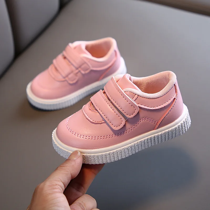 2023 White Children Girls Boys Anti Slip Soft Bottom Sneakers