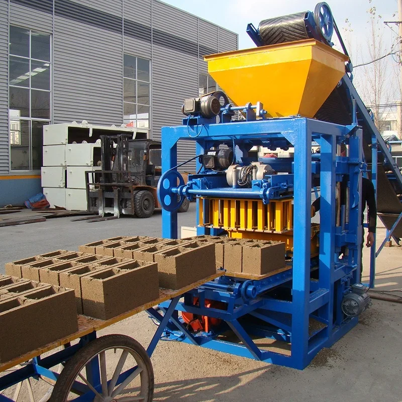 Popular QT40 Manual Hollow Interlocking Block Brick Making Machine With ...