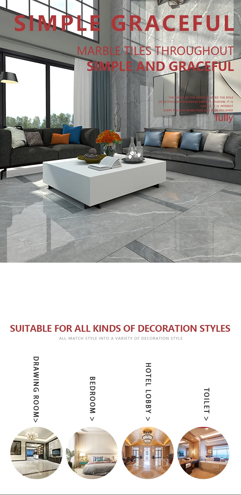 600x1200 Matte Finish unglazed Non-Slip Calacatta White Light Grey Big slab Porcelain Ceramic Floor Tiles 60x120 details