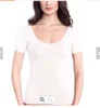 Scollo rotondo da donna bianco