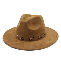 Western Suede Cowboy Hat for Women Men - Fashion & Durability display picture 3