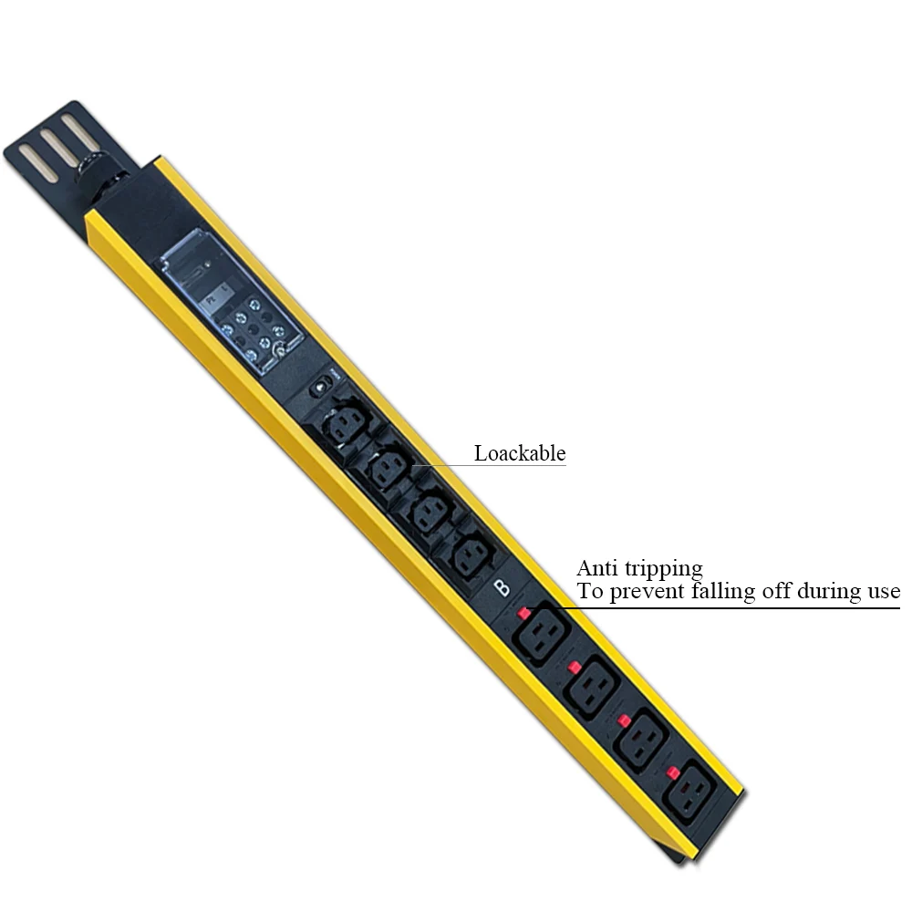 GWGJ Anti-tripping 30Amp 208V 250V IEC C13 & C19 socket mining PDU Rack Mount for mine