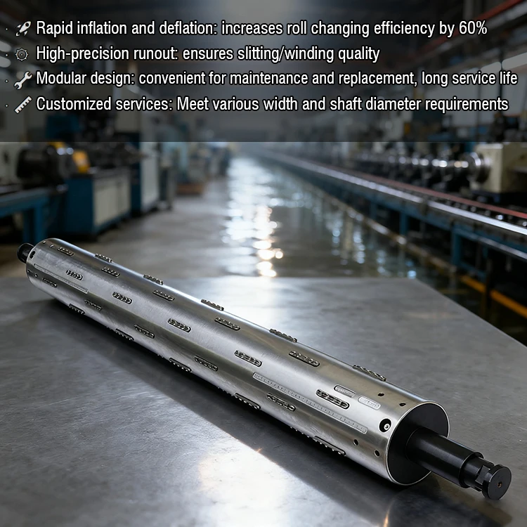 Air Shaft Adapter Rigid Steel Core Flexible 3 6 Inch Printing Machine Parts factory
