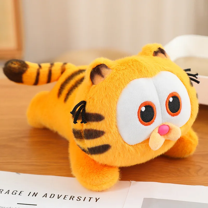 Customized Cat Cartoon for Garfield Anime Big Eyed PP Cotton Stuffed Plush Toy Children's Peripheral Gift with Claw Machine Doll