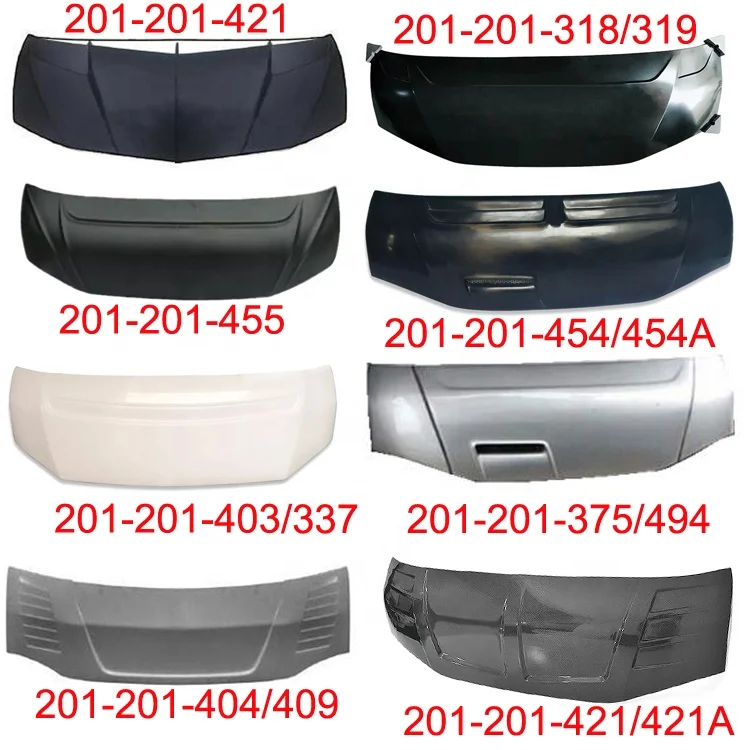 Car Modified Engine Hood For Hiace Kdh200 Narrow 1695 Wide Body