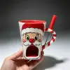 Tenedor rojo de Papá Noel