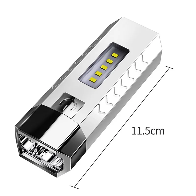 Waterproof Outdoor Mini USB Rechargeable LED COB Flashlight Light Camping Working Emergency Flashlight With Power Bank details