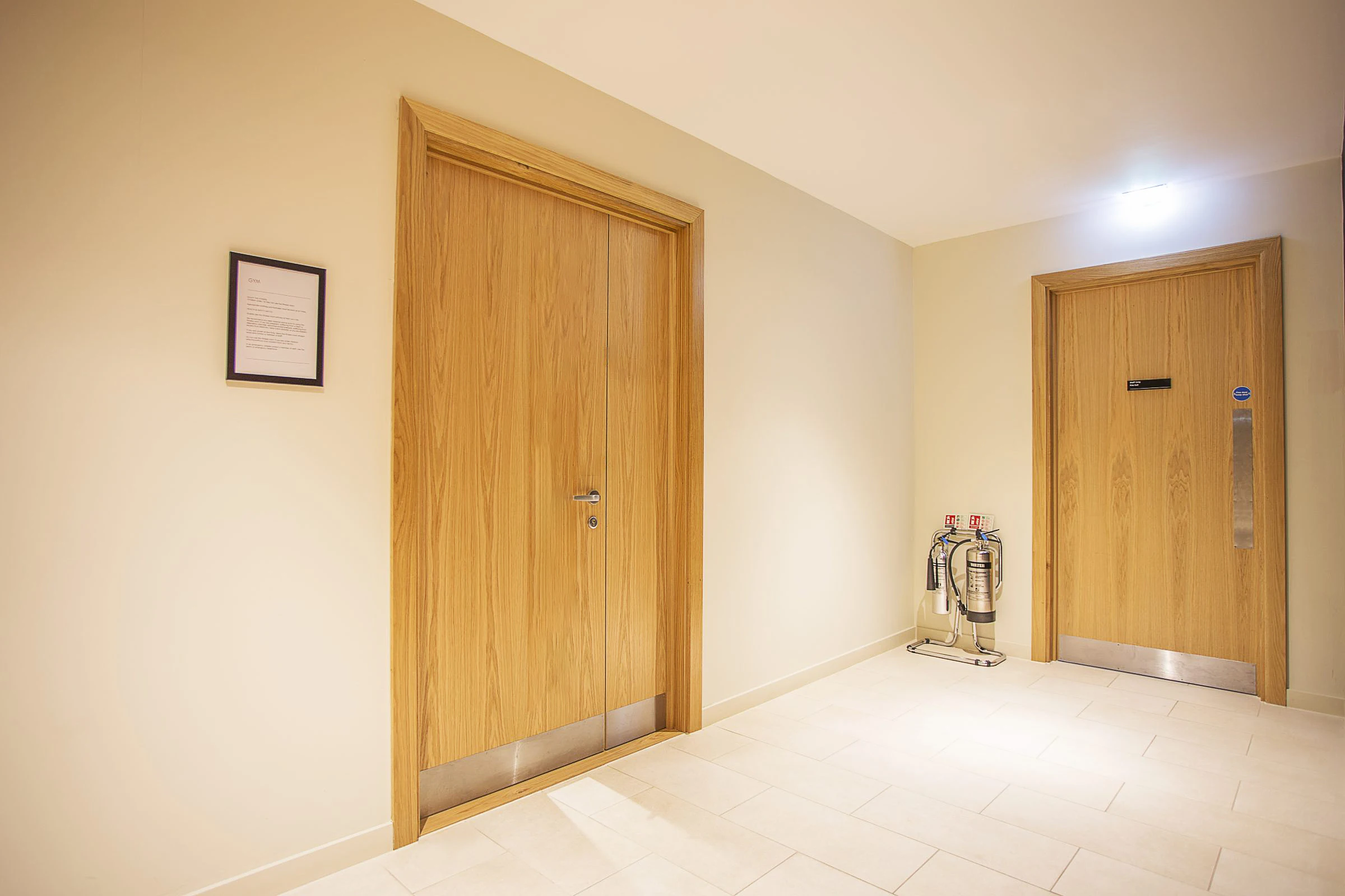 ul认证木质防火门可定制彩色室内平开酒店商业安全逃生门 - buy