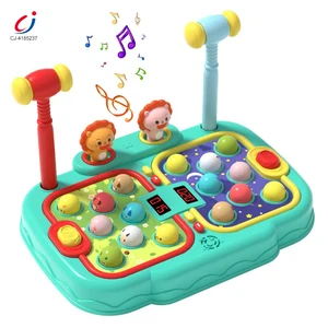 Chengji Smart Puzzle Game Fidget Toys Fun Board Light Music Cartoon Animal Doubles Interactive Whack a Mole Game 2 Player