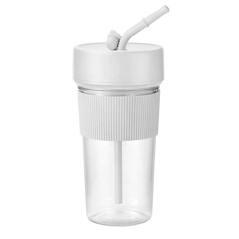 充電式ミニ電動ポータブルジューサー ストロー挿入 飲用 多機能 家庭用 果物と野菜のマシン 7