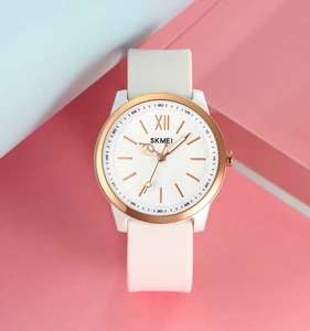 SKMEI 2008 Wholesale Fashion Designer Girls Teenager Sport Silicon Strap Small Dial Wrist Watches for Women Quartz Watch Reloj