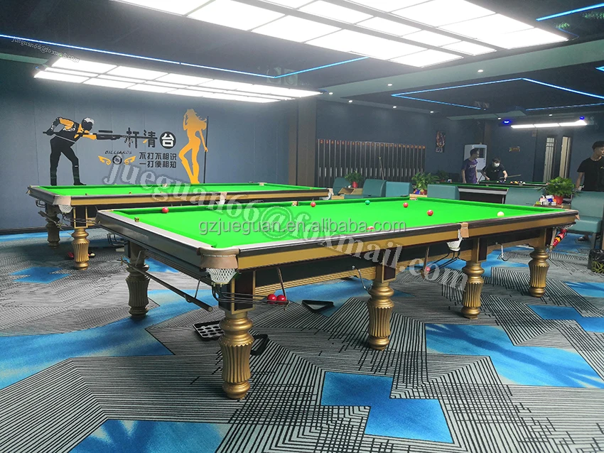 12ft International Size Steel Block And Solid Wood Billiard Snooker