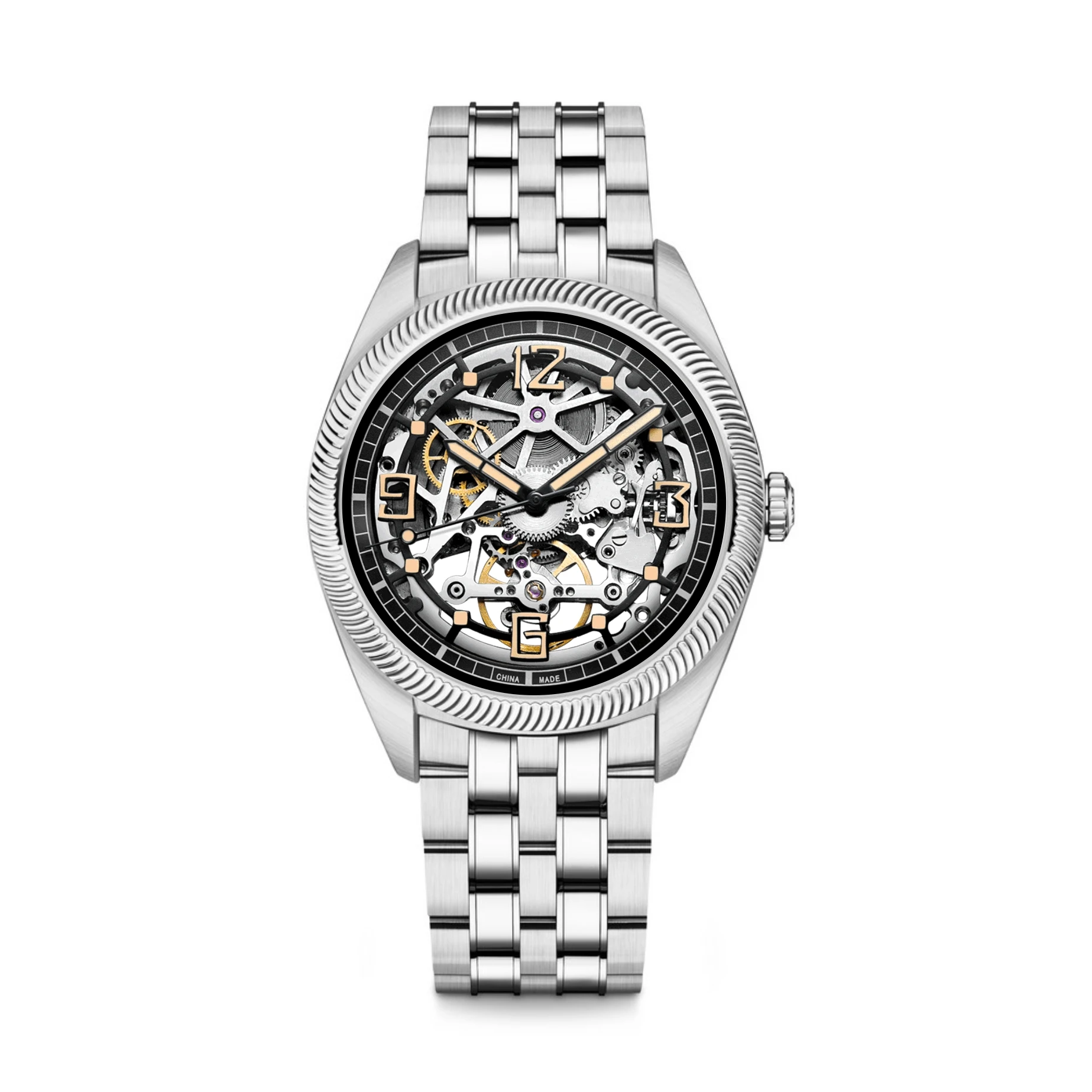 2025 Business Hollow Advanced  Movement 3 Waterproof Men's Mechanical Watch