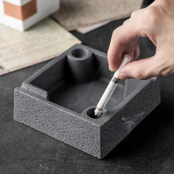 Nuovo posacenere in silicone, resistente al calore, posacenere quadrato