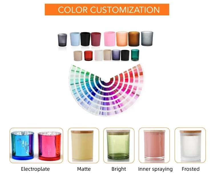 Wholesale Customized Luxury Frosted Empty Glass Candle Jars For Candle ...