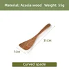 Spatule courbée style H couleur bois