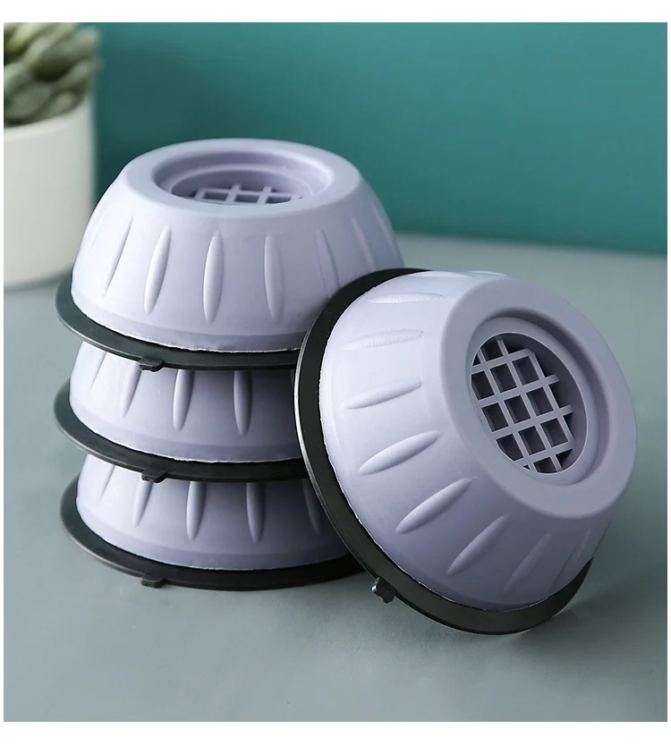 Noise Cancelling Washing Machine Support with Suction Cup, Anti Vibration Rubber Foot Pads for Washer and Dryer