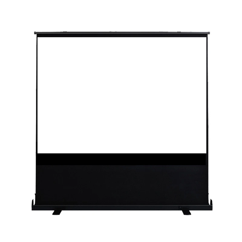 High Quality Pull Up Rasing Floor Stand Projection Screen 60 72 84 92