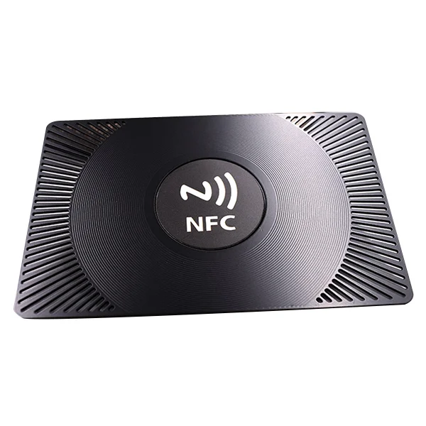 Printing Logo Rfid Nfc Smart NTAG 424 DNA Gold Custom Metal Black Matt Business Cards
