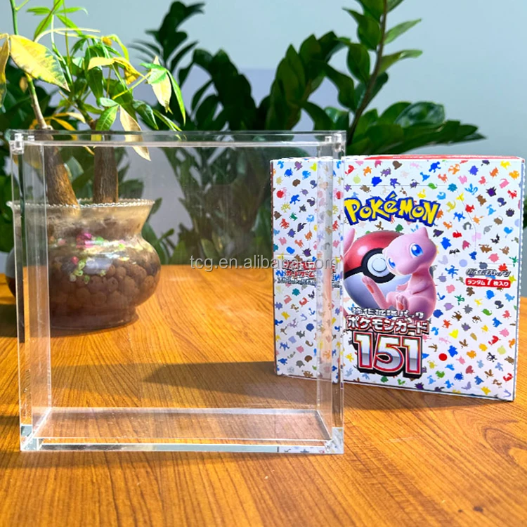 wholesale pokemon booster boxes The Hobby Lair Japanese Box Acrylic Case | Fits 1 Standard JP BB or 2 High Class JP BB Deluxe Case Compatible with JAPANESE Booster Box ONLY Wholesale Pokemon Scarlet & Violet: