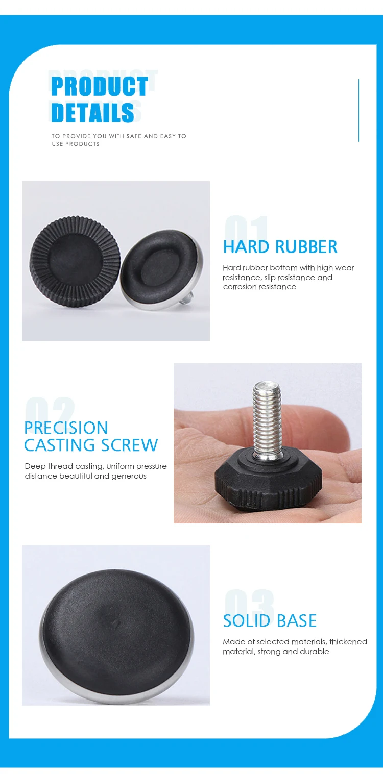 Topcent M6 M8 M10 Furniture Hardware Accessories Adjustable Leveling