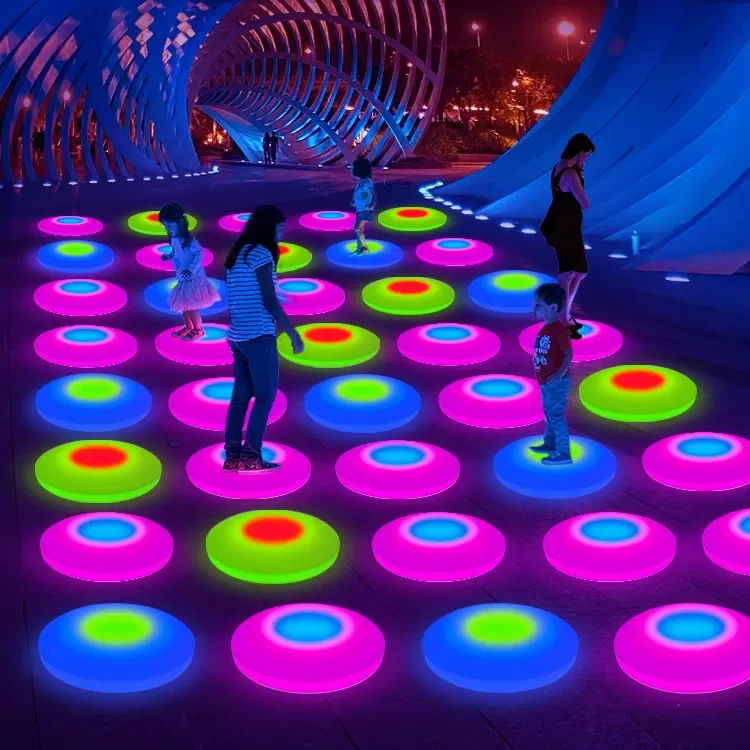 New Design Waterpoof IP67  16 Colors RGB Interactive Led Dance Floor Tiles for Sale