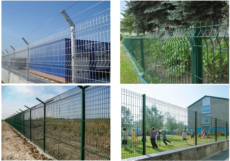 3D Panel Metal Galvanized Steel Fencing Panels Welded Wire Mesh Garden ...