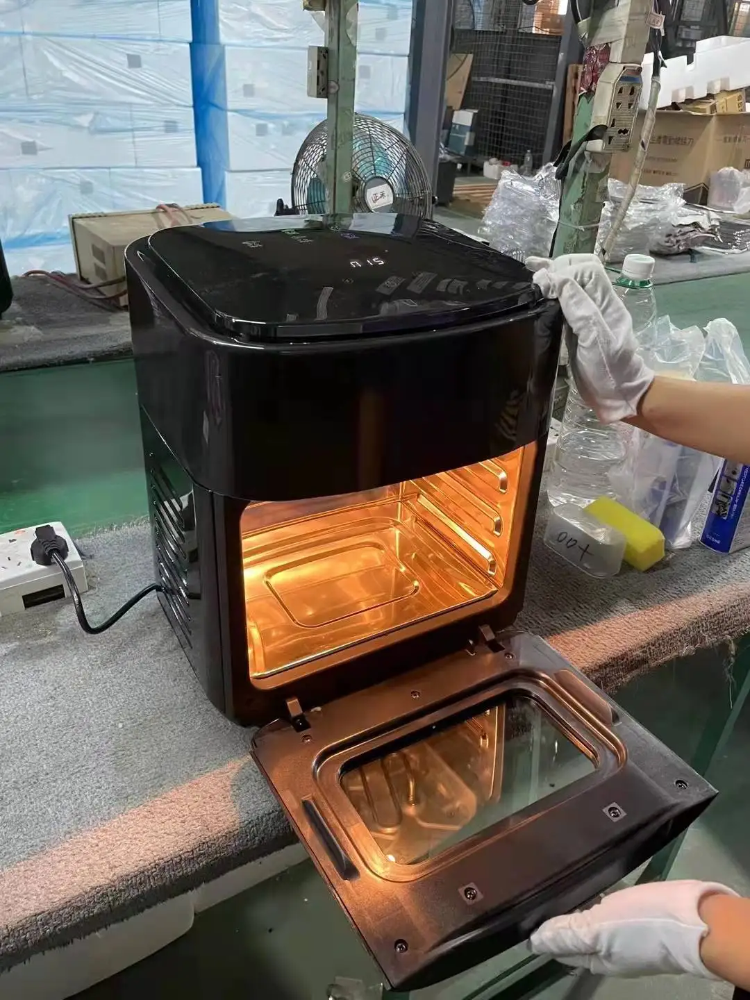 Multi Functional Electric Deep Fryers 3 Layers 15L Big Capacity Air Fryer Oven for Big Family and Party Use